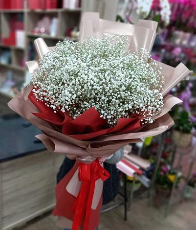 Букет цветов из: Гипсофила в Новокручининске