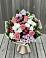 Букет цветов из: Альстромерии, Гвоздики, Розы и Хризантемы в Новокручининске