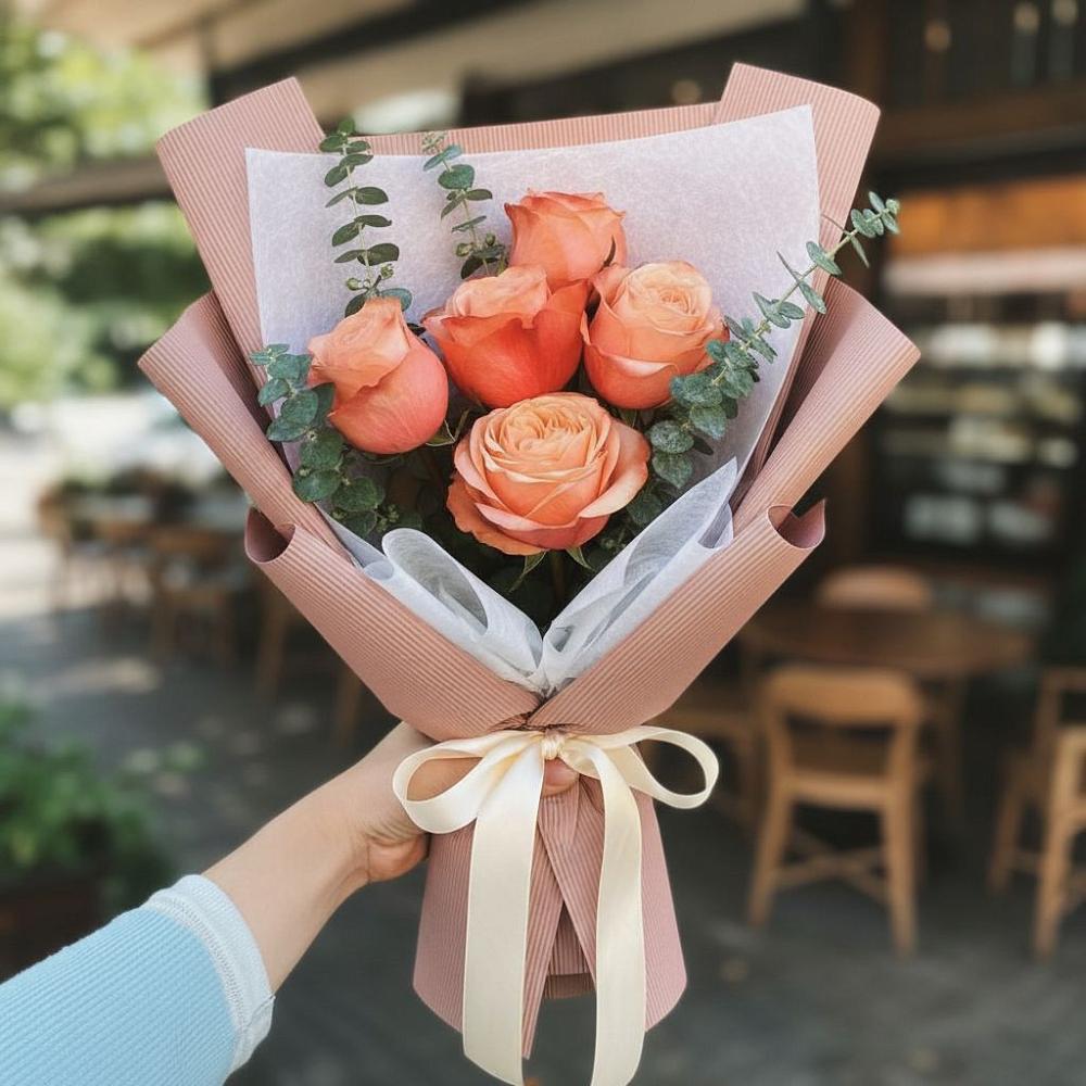 Букет цветов из: Розы в Новокручининске