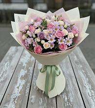 Букет цветов из:  Розы и Хризантемы #REPLACE_PRED# Новокручининске