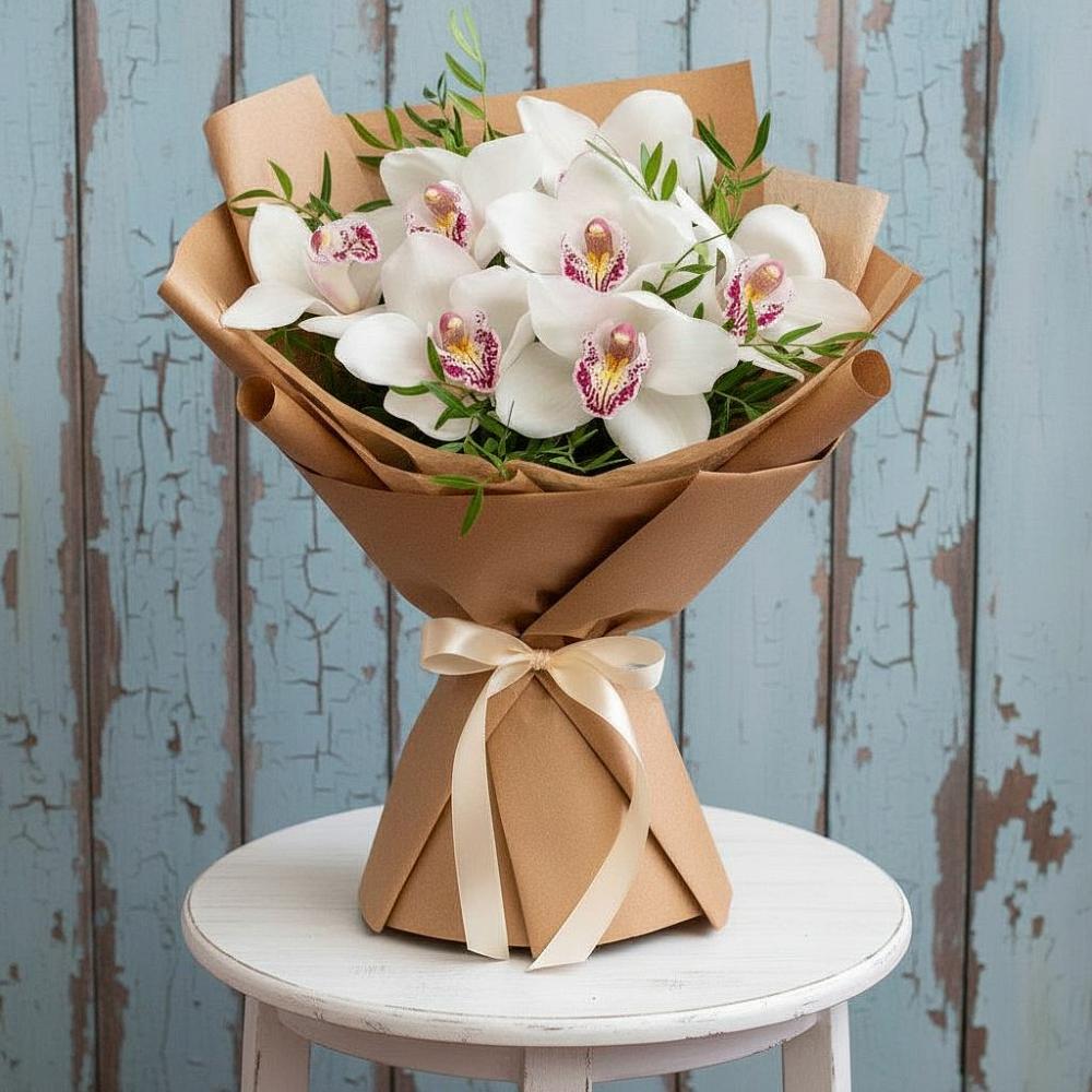 Букет цветов из: Орхидеи и Розы в Новокручининске