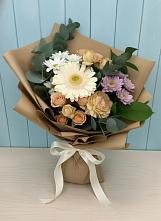 Букет цветов из:  Герберы и Хризантемы #REPLACE_PRED# Новокручининске