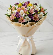 Букет цветов из:  Альстромерии в Новокручининске