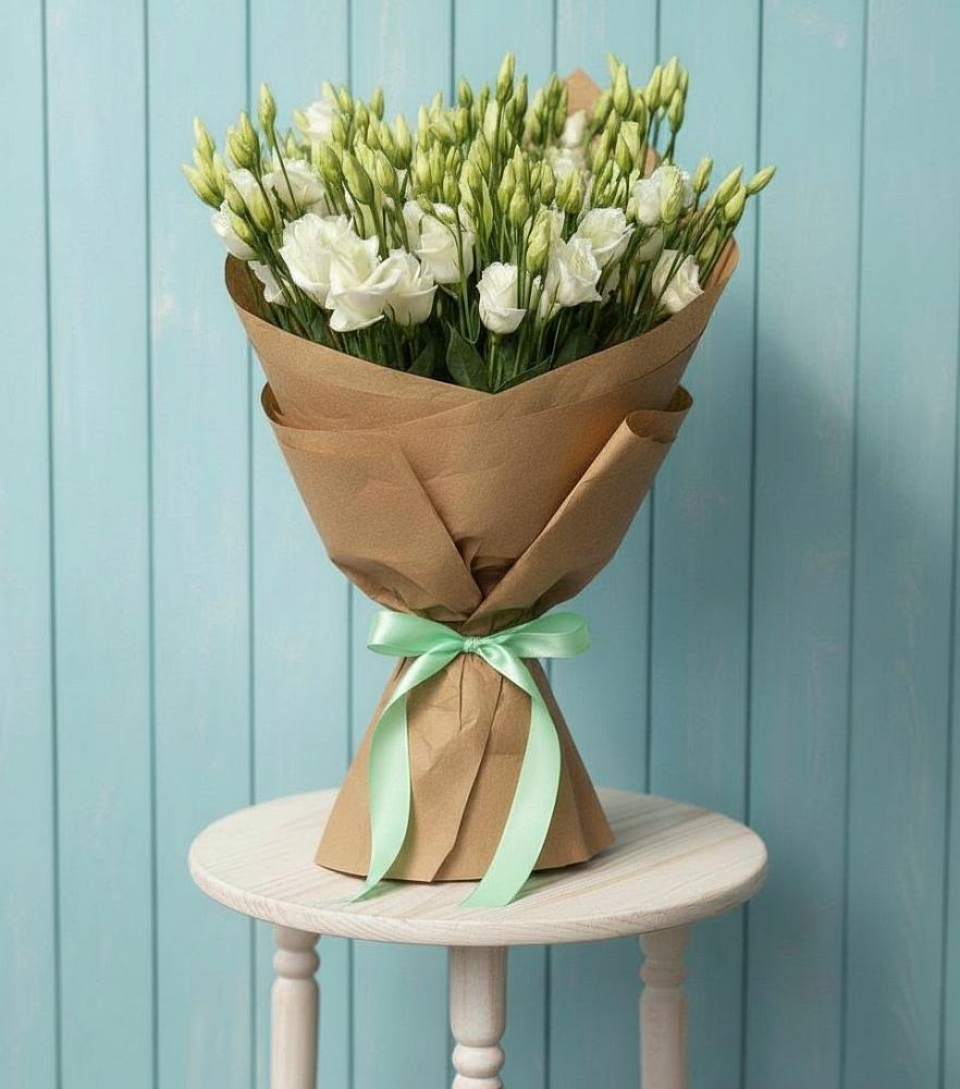 Букет цветов из: Лизиантусы в Новокручининске