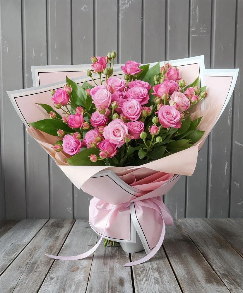 Букет Розовый кустик в Новокручининске