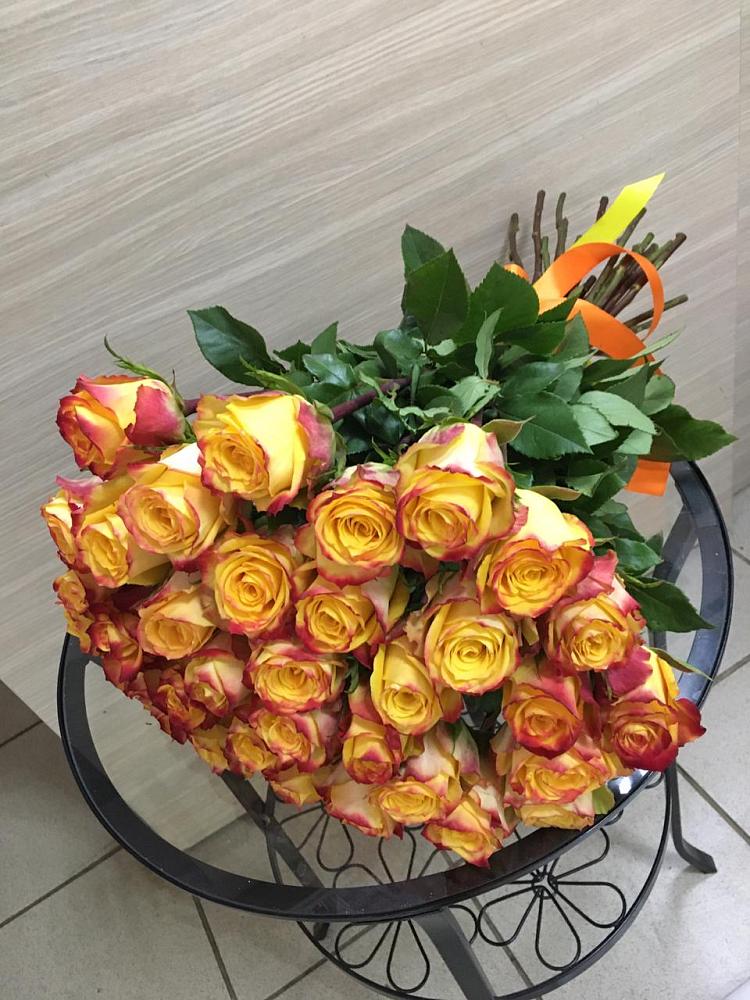 Букет Желтые розы в Новокручининске