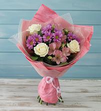 Букет цветов из:  Герберы #REPLACE_PRED# Новокручининске