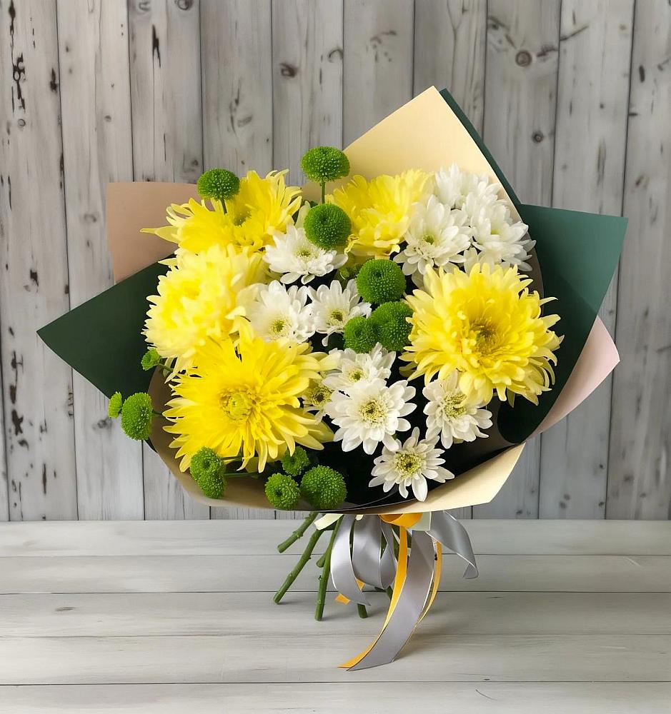 Букет цветов из: Хризантемы в Новокручининске