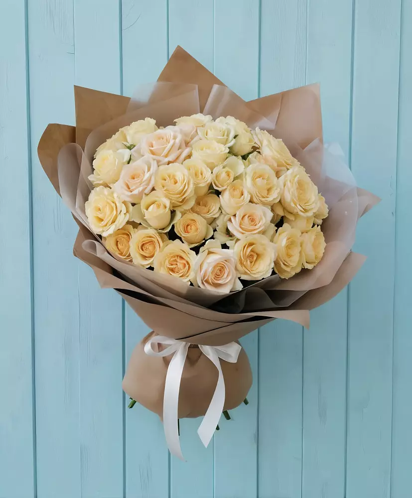 Букет Кремовое облако в Новокручининске