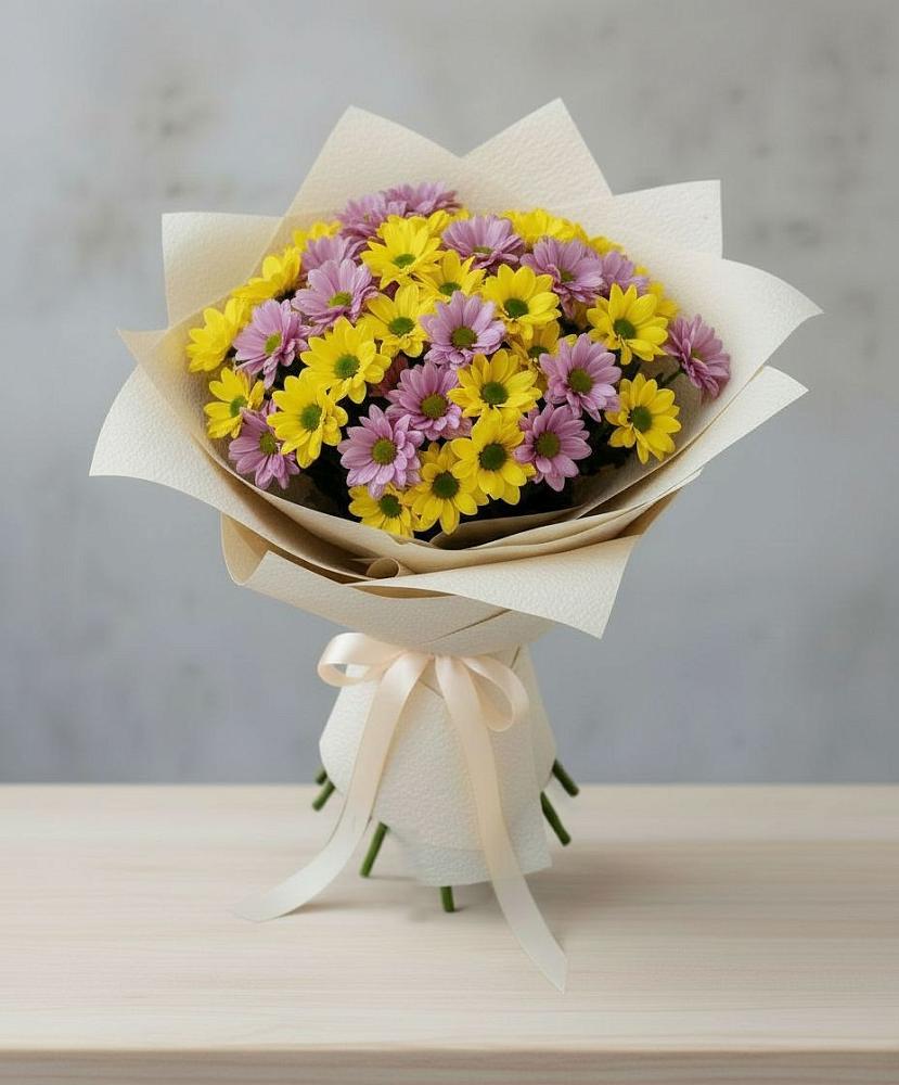 Букет цветов из: Хризантемы в Новокручининске